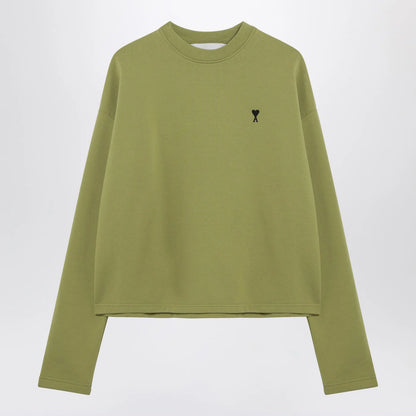 Ami Paris Ami de Coeur matcha green sweatshirt