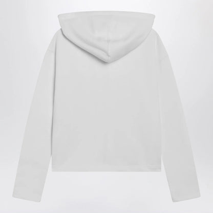 Ami Paris White Ami De Coeur zip-up hoodie