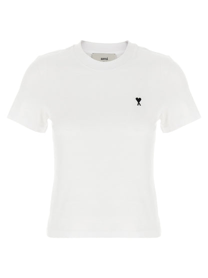 Ami Paris Ami De Coeur Cropped T-shirt