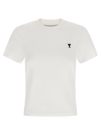 Ami Paris Ami De Coeur Cropped T-shirt