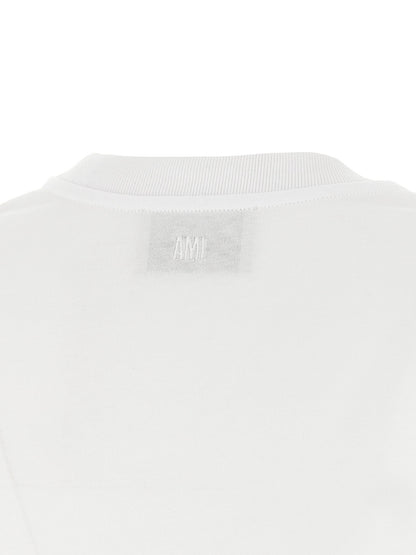 Ami Paris Ami De Coeur Cropped T-shirt