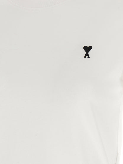 Ami Paris Ami De Coeur Cropped T-shirt