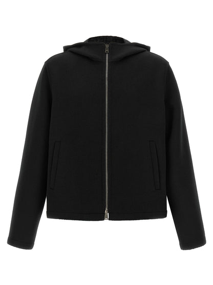 Fendi Black Blouson Inside Ff Zucca