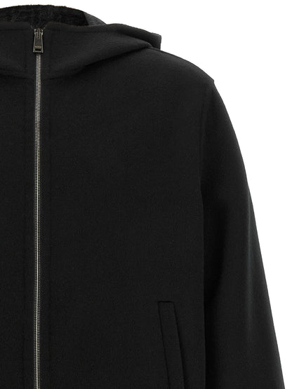 Fendi Black Blouson Inside Ff Zucca