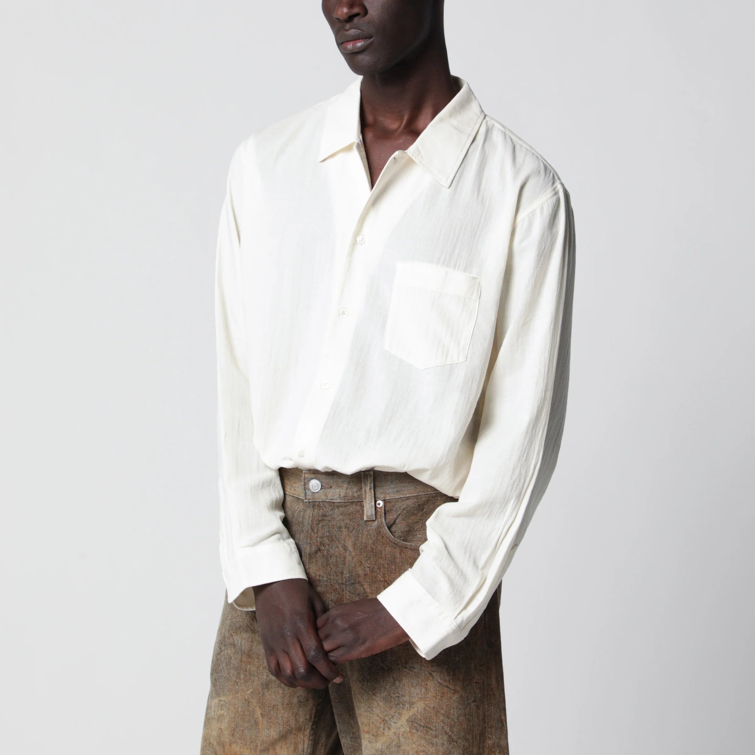 Séfr Leo shirt in cotton voile
