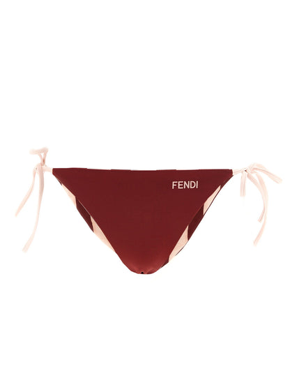 Fendi Pequin Reversible Bikini Bottoms