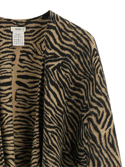 Fendi Tiger Poncho