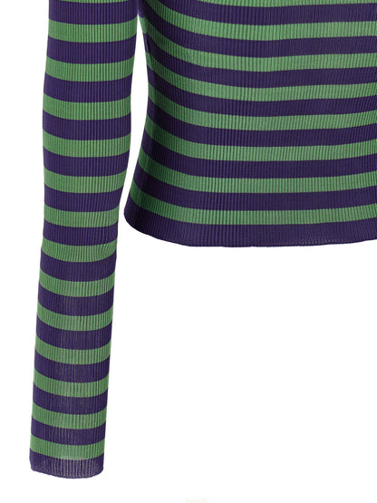 Dolce & Gabbana Striped Viscose Sweater