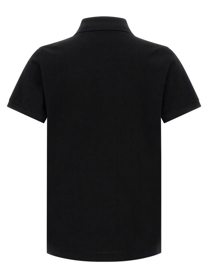 Fendi Ff Metallic Logo Polo Shirt