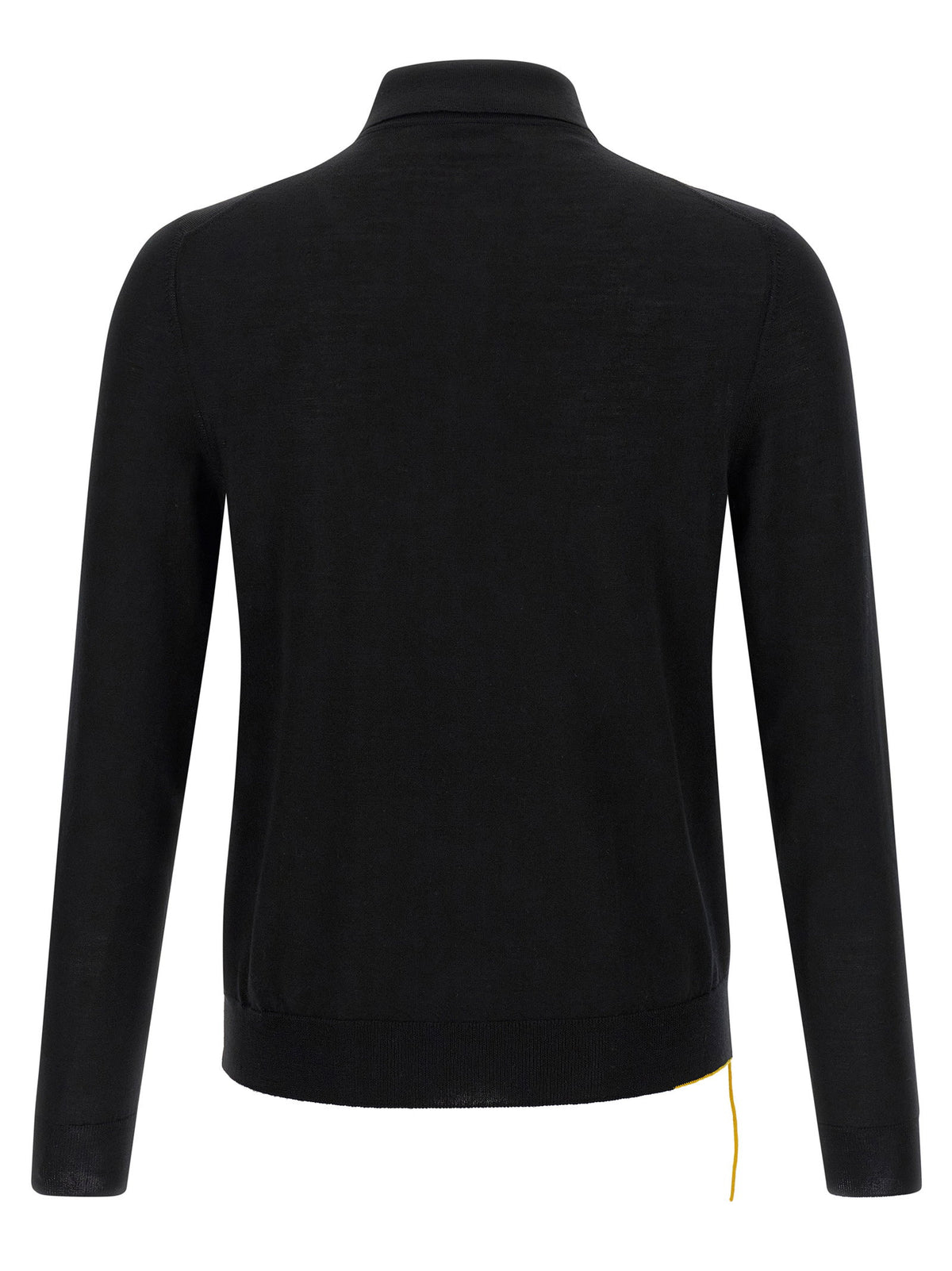 Fendi Yellow Stitching Polo Shirt With Visible Thread