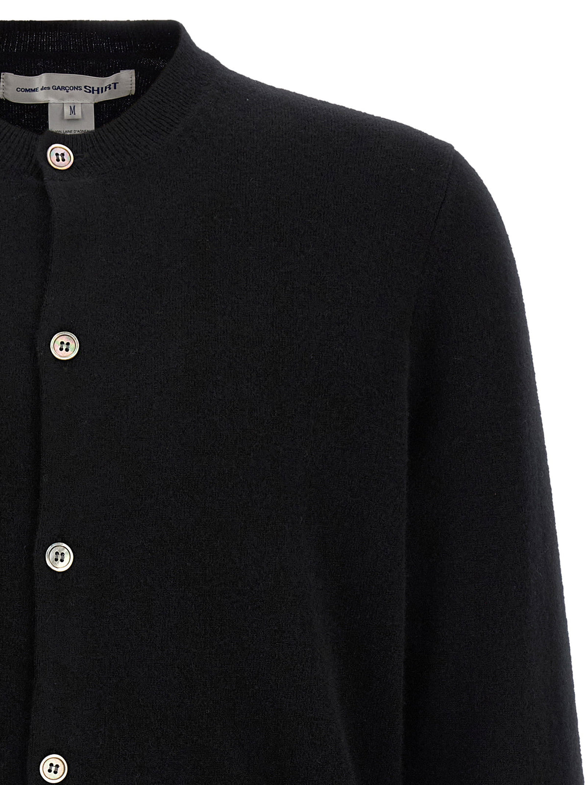 Comme Des Garcons Shirt Color-block Detail Cardigan