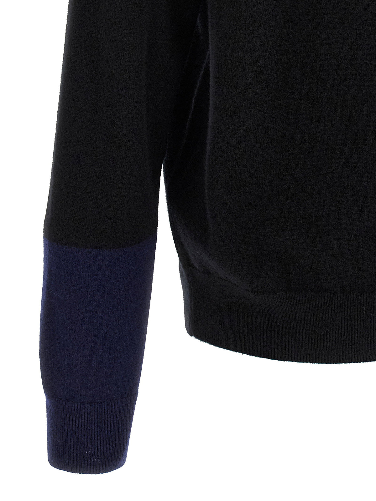 Comme Des Garcons Shirt Color-block Detail Cardigan