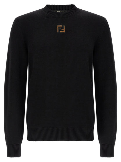 Fendi Ff Velvet Micro Sweater
