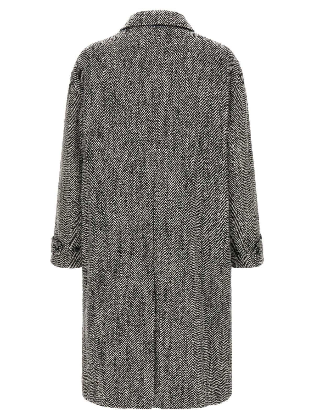 Dolce & Gabbana Chevron Wool Coat