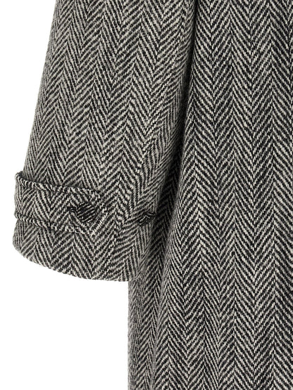 Dolce & Gabbana Chevron Wool Coat