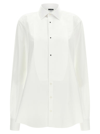 Dolce & Gabbana Gold Tuxedo Shirt
