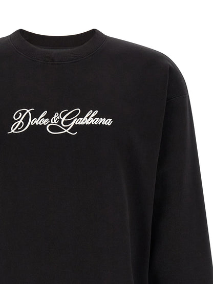 Dolce & Gabbana Logo Embroidery Sweatshirt