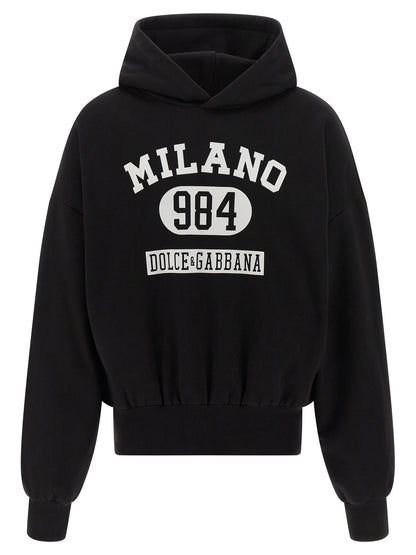 Dolce & Gabbana Flocked Print Hoodie