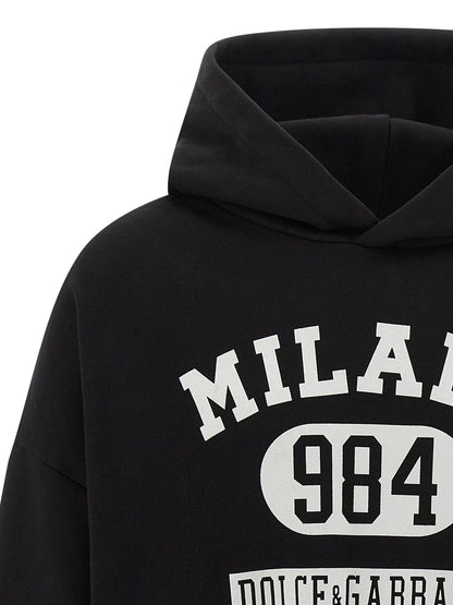 Dolce & Gabbana Flocked Print Hoodie