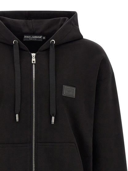 Dolce & Gabbana Logo Plaque Hoodie