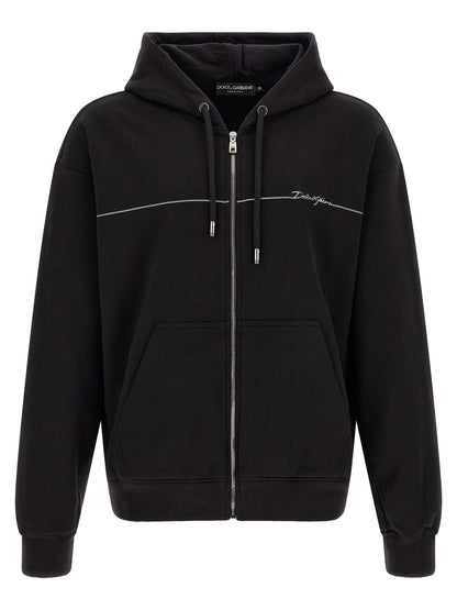 Dolce & Gabbana Logo Embroidery Hoodie