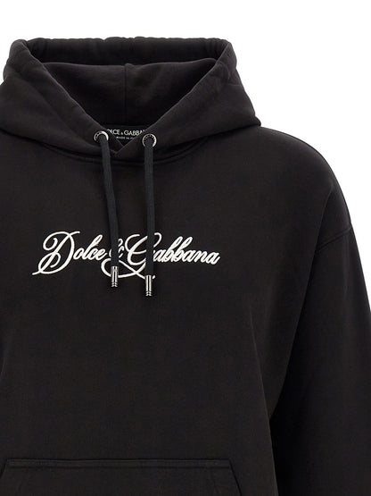 Dolce & Gabbana Logo Embroidery Hoodie