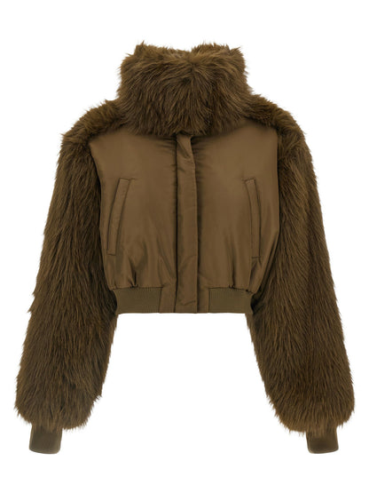 Fabiana Filippi Bi-material Short Jacket