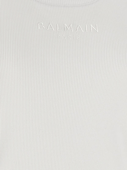 Balmain Logo Embroidery Tank Top