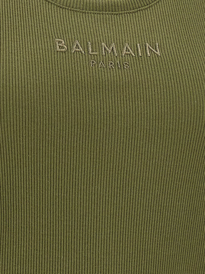 Balmain Logo Embroidery Tank Top