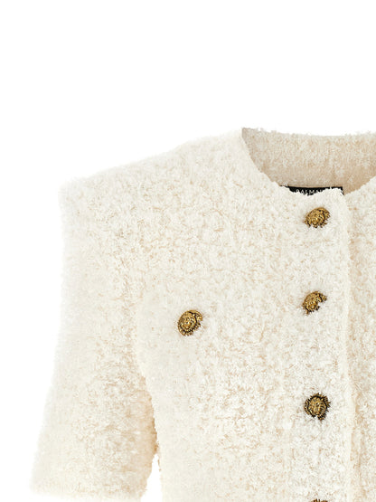 Balmain Cardigan Tweed Plumetis
