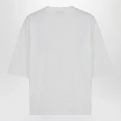 Balmain Oversized white T-shirt with logo print