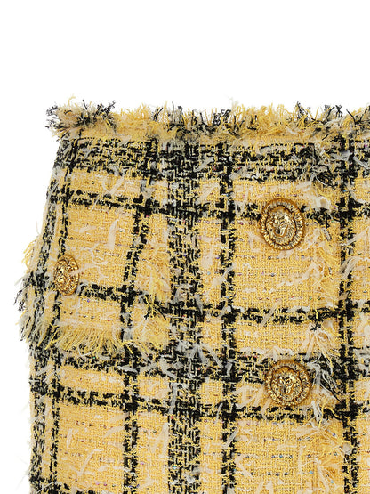 Balmain Lurex Tweed Skirt