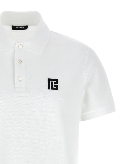 Balmain Embroidery Polo Shirt
