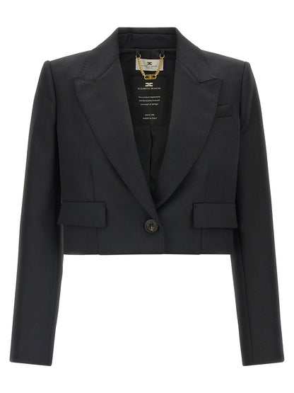 Elisabetta Franchi Cropped Blazer