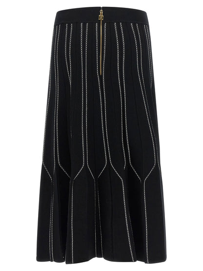 Elisabetta Franchi Origami Knit Skirt
