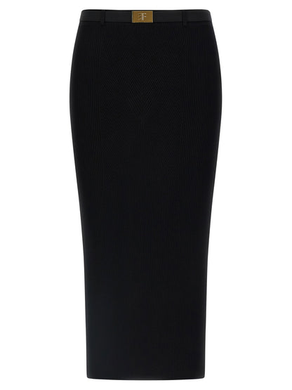 Elisabetta Franchi Ribbed Knit Skirt