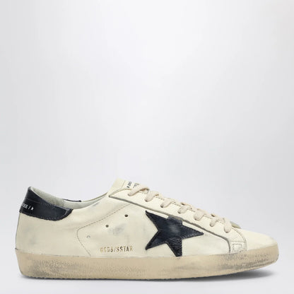 Golden Goose Super-star beige/blue low Sneakers