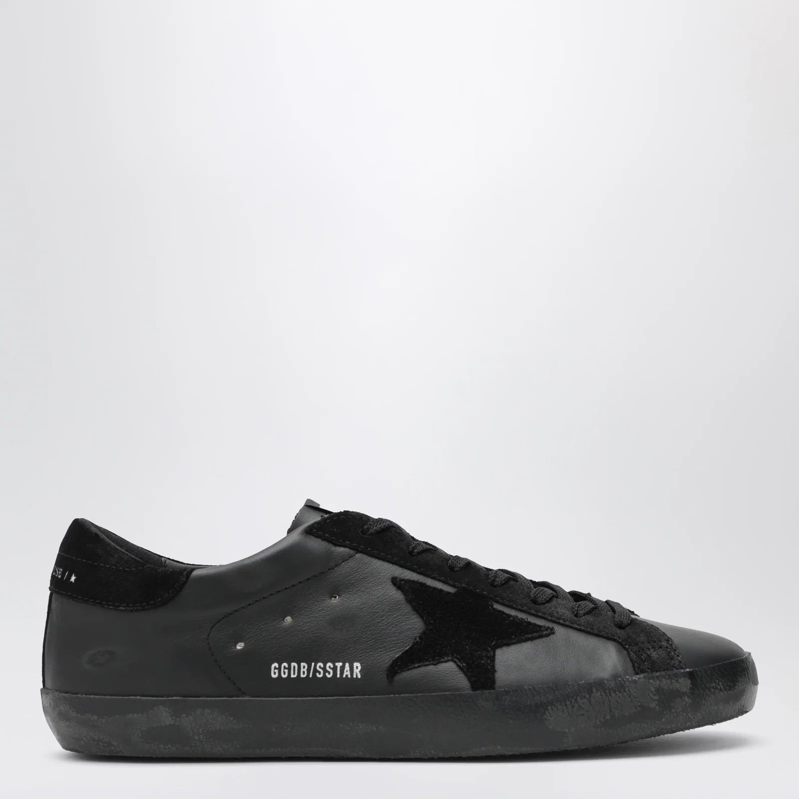 Golden Goose Black Super-Star sneakers in leather and suede