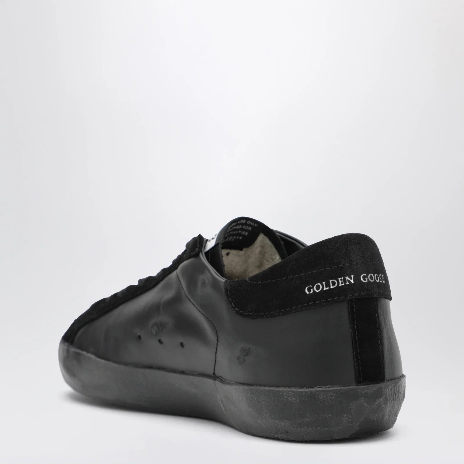 Golden Goose Black Super-Star sneakers in leather and suede