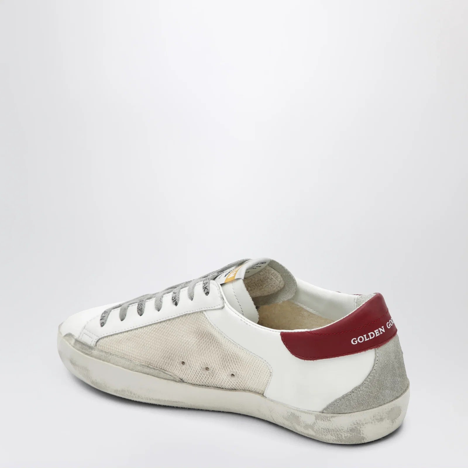 Golden Goose Super-Star sneakers in beige/white/red