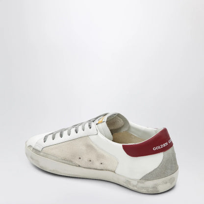 Golden Goose Super-Star sneakers in beige/white/red