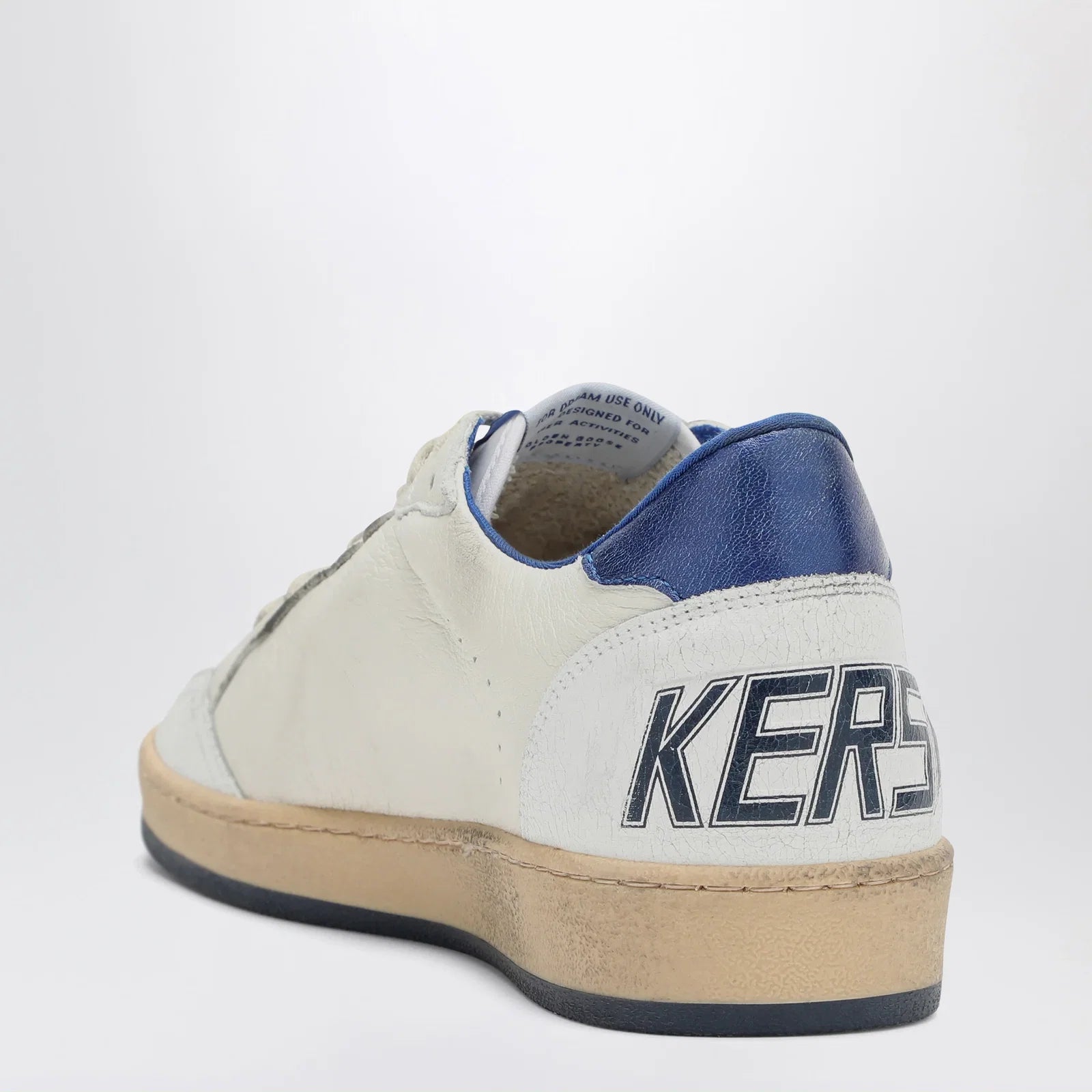 Golden Goose White/metallic blue Ballstar sneakers