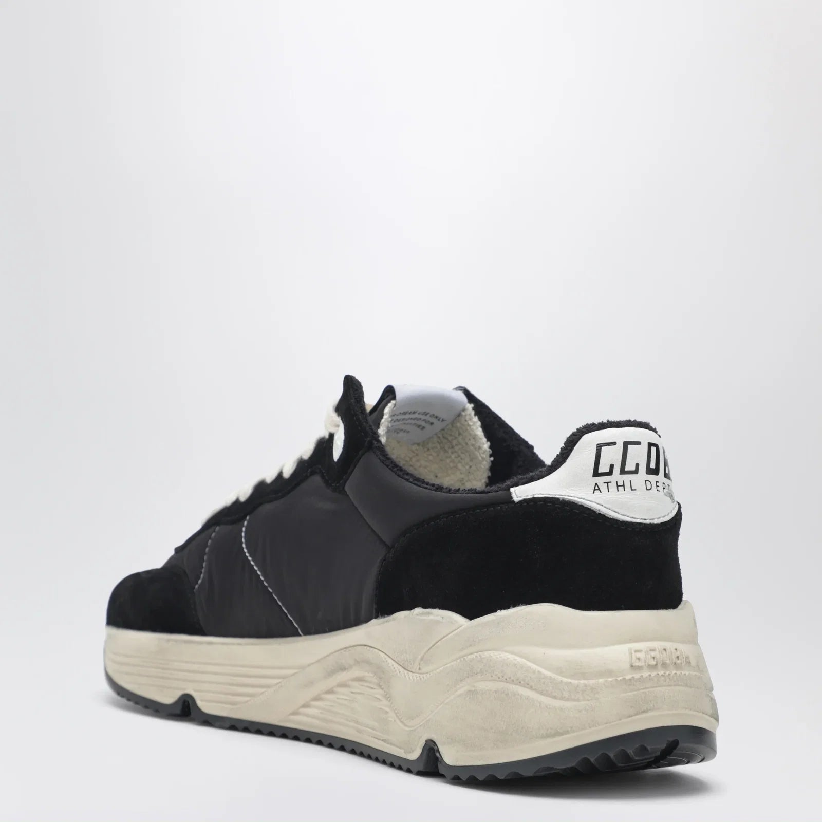 Golden Goose Running Sole Sneakers black/white