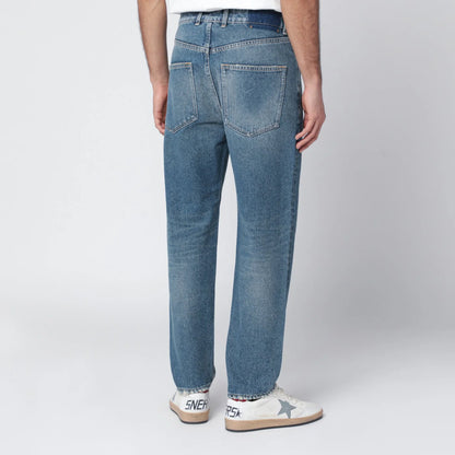 Golden Goose Washed-effect blue jeans