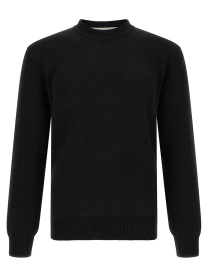 Golden Goose Ribbed Sweater With Logo
