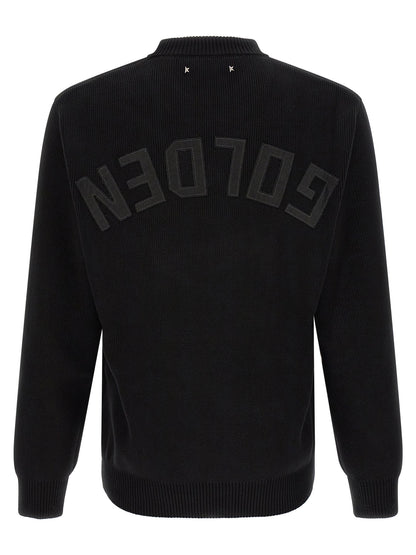 Golden Goose Ribbed Sweater With Logo