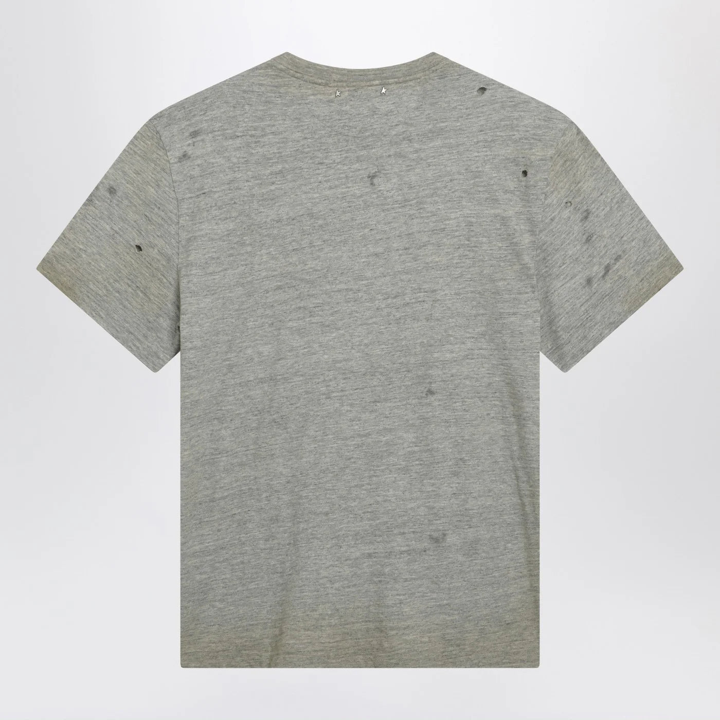 Golden Goose Grey vintage-effect T-shirt with print