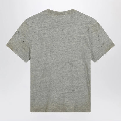 Golden Goose Grey vintage-effect T-shirt with print