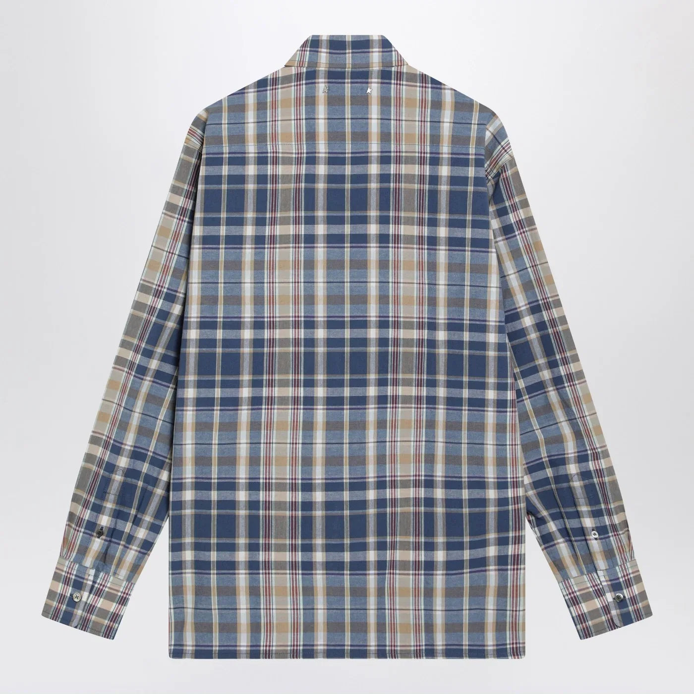 Golden Goose Indigo blue checked shirt