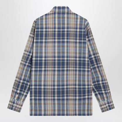 Golden Goose Indigo blue checked shirt
